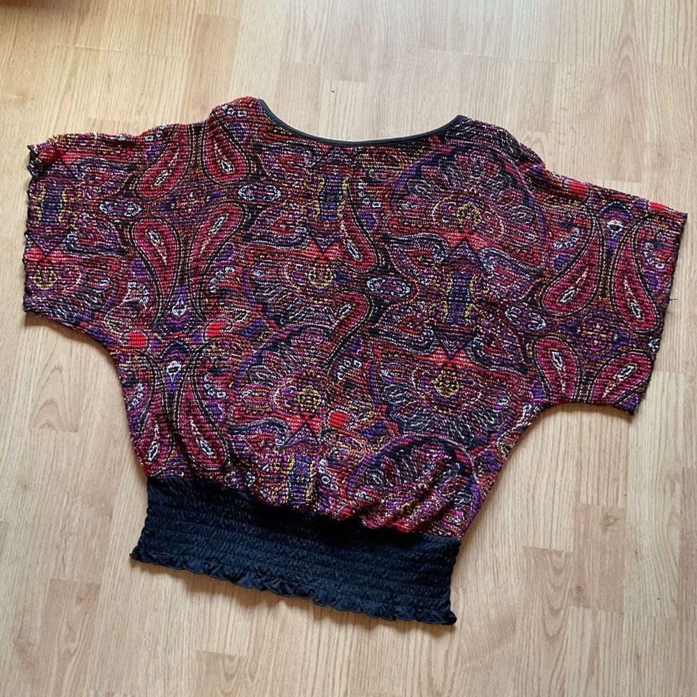 Colorful textured top